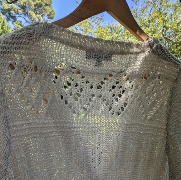 Ivory BCBGMaxAzria Long Cardigan - Picture 3 of 4